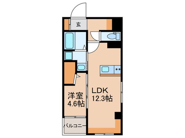 ルパルテール大濠の物件間取画像